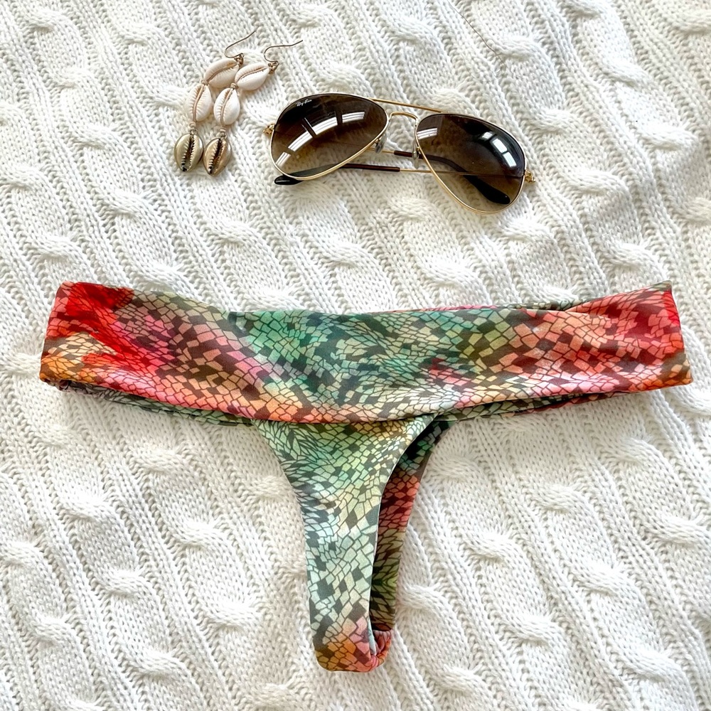 Stone fox swim thong bikini bottom